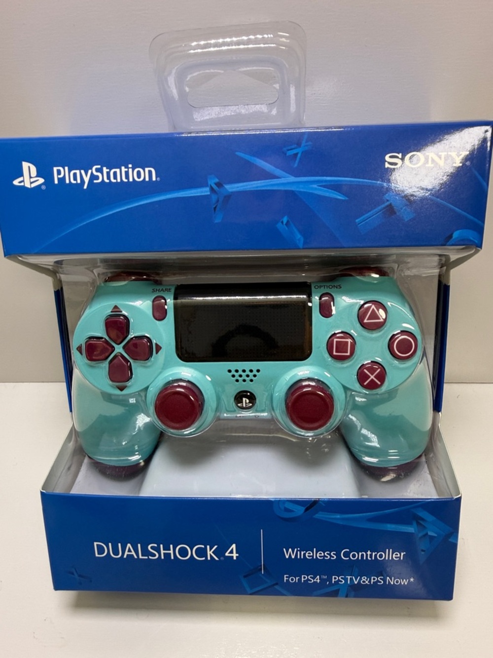 Sony DualShock 4 Wireless Controller - Turquoise with Maroon Buttons